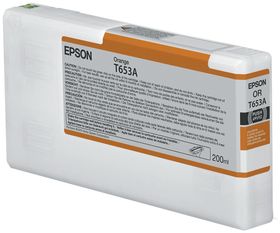 Epson T653A Orange-Tintenpatrone (200 ml), Orange, Tinte auf Pigmentbasis, 200 ml, 1 Stück(e)
