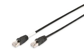 DIGITUS CAT 6 S/FTP Outdoor-Patchkabel, PE, 10 m, Cat6, S/FTP (S-STP), RJ-45, RJ-45, Schwarz