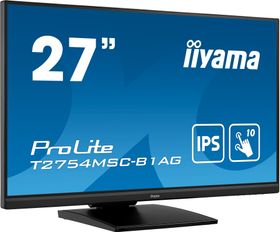 Iiyama ProLite 27 &quot; (68.6 cm) P-CAP 10-Punkt Touchscreen-Monitor mit IPS-Panel-Technologie und Anti-Glare-Beschichtung, 68,6 cm (27&quot;), 1920 x 1080 Pixel, Full HD, LED, 4 ms, Schwarz