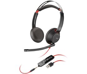 Poly HP Poly Blackwire 5220 Stereo USB-A Headset (Packungseinheit), Kabelgebunden, Büro/Callcenter, Kopfhörer, Schwarz