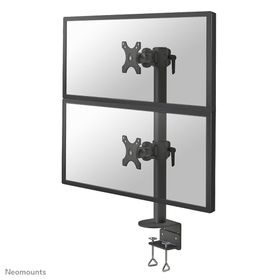 Neomounts FPMA-D960DVBLACKPLUS Monitorarm 17-49&quot; - vertikale Montage, Klemme, 43,2 cm (17&quot;), 124,5 cm (49&quot;), 100 x 100 mm, Höhenverstellung, Schwarz