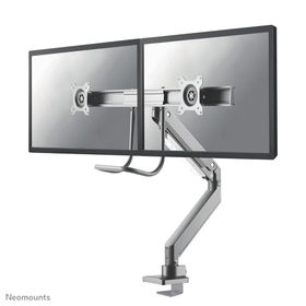 Neomounts NM-D775DXSILVER Monitorarm 10-32&quot; - Gasfeder - Topfix - 180°-Stopp, Klemme/Durchführung, 25,4 cm (10&quot;), 81,3 cm (32&quot;), 100 x 100 mm, Höhenverstellung, Silber