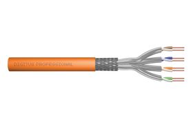 DIGITUS Cat.7 S/FTP Verlegekabel, 100 m, Simplex, Dca-s1a, d0, a1, 100 m, Cat7, S/FTP (S-STP), Orange