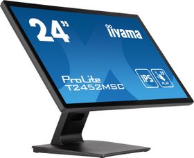 Iiyama ProLite 23.8” (60.5 cm) PCAP 10-Punkt Multi-Touch-Monitor mit Edge-to-Edge Glas Design und Anti-Fingerprint-Beschichtung, 60,5 cm (23.8&quot;), 1920 x 1080 Pixel, Full HD, LCD, 14 ms, Schwarz
