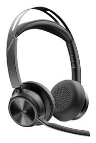 Poly HP Poly Voyager Focus 2, für Microsoft Teams zertifiziertes USB-C Headset, Kabellos, Büro/Callcenter, 115 g, Kopfhörer, Schwarz