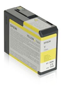 Epson Singlepack Yellow T580400, Gelb, Tinte auf Pigmentbasis, 80 ml, 1 Stück(e)