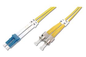 DIGITUS LWL Singlemode Patchkabel, LC / ST, 5 m, I-VH, OS2, LC, ST