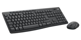 Logitech 920-012065, Kabellos, Bluetooth, Membran Key Switch, QWERTZ, Graphit, Maus enthalten