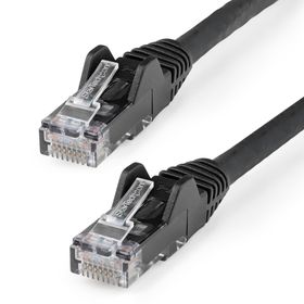 StarTech.com N6LPATCH2MBK, 2 m, Cat6, U/UTP (UTP), RJ-45, RJ-45, Schwarz
