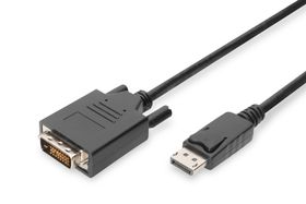 DIGITUS DisplayPort Adapterkabel, 3 m, DisplayPort, DVI-D, Nickel, 1.1a, Kupfer