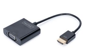 DIGITUS HDMI auf VGA Konverter, VGA (D-Sub), 1920 x 1080 Pixel, 1080p, 165 MHz, Schwarz, China