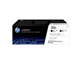 HP 83A 2er-Pack Schwarz Original LaserJet Tonerkartuschen, 3000 Seiten, Schwarz, 2 Stück(e)
