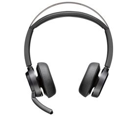 Poly Voyager Focus 2 USB-C Headset, mit Tischladegerät, für Microsoft Teams zertifiziert, Kabellos, Büro/Callcenter, 20 - 20000 Hz, 176 g, Kopfhörer, Schwarz