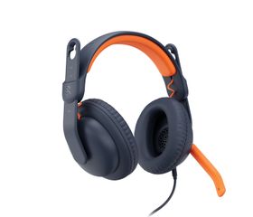 Logitech Zone Learn, Kabelgebunden, Ausbildung, 192 g, Kopfhörer, Blau, Orange