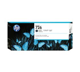 HP 726 Mattschwarz DesignJet Druckerpatrone, 300 ml, HP DesignJet T1200 / HP DesignJet T1200 HD / HP DesignJet T2300 eMFP / HP DesignJet T1300, Mattschwarz, CH575A, Singapur, 283 mm, 41 mm