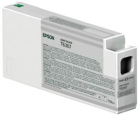 Epson Singlepack Light Black T636700 UltraChrome HDR, 700 ml, Light schwarz, Tinte auf Pigmentbasis, 700 ml, 1 Stück(e)
