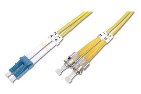 DIGITUS LWL Singlemode Patchkabel, LC / ST, 1 m, I-VH, OS2, LC, ST