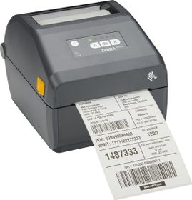Zebra ZD421, Wärmeübertragung, 300 x 300 DPI, 305 mm/sek, Verkabelt &amp; Kabellos, Schwarz, Grau