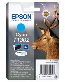 Epson Stag Singlepack Cyan T1302 DURABrite Ultra Ink, Hohe (XL-) Ausbeute, 10,1 ml, 765 Seiten, 1 Stück(e)