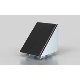 Winkel 80 × 80 silber pulverbeschichtet, Nut 8