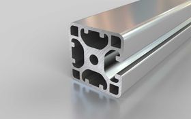Aluminiumprofil, 40 x 40 mm, L, 3N, Nut 8