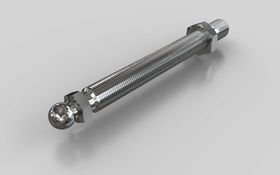 Gewindestange für Gelenkstellfüße, M16 x 150 mm, Kugelkopf-D=15 mm