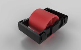 Rolleinsatz D28, Rollenabstand 50 / Teilung 50 für Aluminium Rollenprofil, ohne Spurkranz