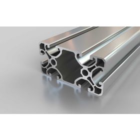 Aluminiumprofil, 80 x 40 mm, E, Nut 8