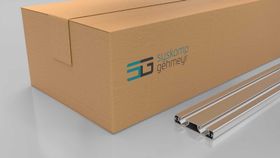Aluminiumprofil, 16 x 80 mm, E, Nut 8