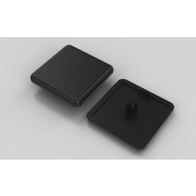 Abdeckkappe ESD, 40 x 40 mm, schwarz, Nut 8