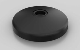 Teller für Gelenkstellfüße, D=80 mm, Kugelkopf-D=15 mm