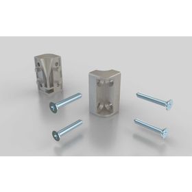 Eckstück für Rahmenprofil 22,5 x 45 mm, Nut 10