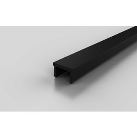 Abdeckprofil, schwarz RAL 9005, Nut 10