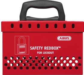 Safety Redbox; Rot mit Wandhalter