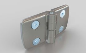 Aluminium-Kombischarnier, nicht aushängbar, 90 x 48 mm