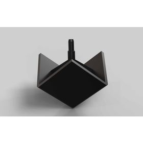 Abdeckkappe Eckform für Eckwinkel 20, ESD, schwarz, Nut 6