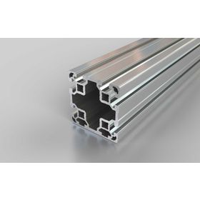 Aluminiumprofil, 80 x 80 mm, L, 6N , Nut 10