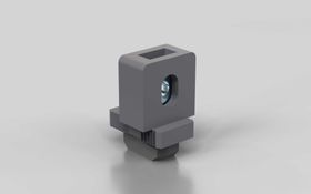 Variofix-Block mit Vierkantmutter M6, Nut 8
