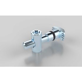 Schnellspannverbinder 0° Spannhülse 9,8 mm, Nut 10, inklusive Befestigung Nut 10/10