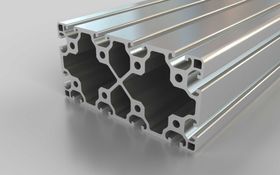 Aluminiumprofil, 160 x 80 mm, L, Nut 8