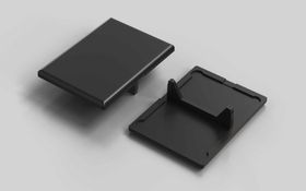 Abdeckkappe für Winkel 40 x 40, schwarz, Nut 8