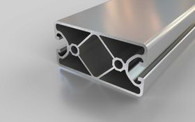 Aluminiumprofil, 80 x 40 mm, E, 4N180, Nut 8