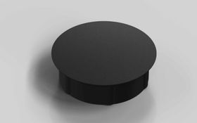 Abdeckkappe für Würfelverbinder 40/45, schwarz, Nut 10