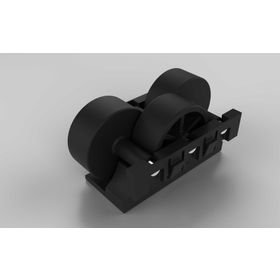 Rollenelement H26, Rollenabstand 16,5 / Teilung 50 für Aluminium Rollenprofil