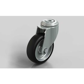 Lenkrolle, D=100 mm, thermoplastischer Gummi