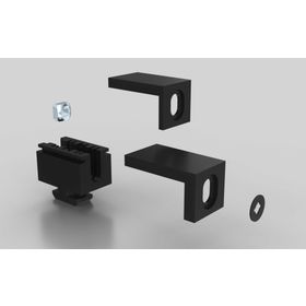 Variofix-Block S mit Vierkantmutter M5, Nut 10