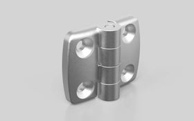 Aluminiumdruckguss Kombischarnier, nicht aushängbar, 59 x 48 mm