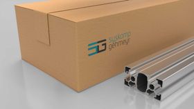 Aluminiumprofil, 90 x 45 mm, L, Nut 10