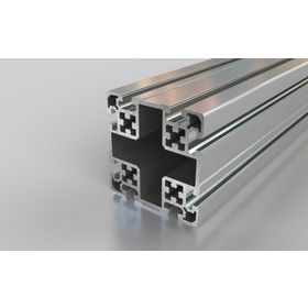 Aluminiumprofil, 100 x 100 mm, L, Nut 10