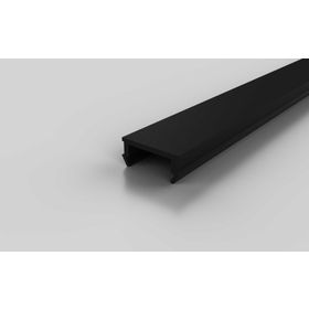 Abdeckprofil ESD, schwarz RAL 9005, Nut 8